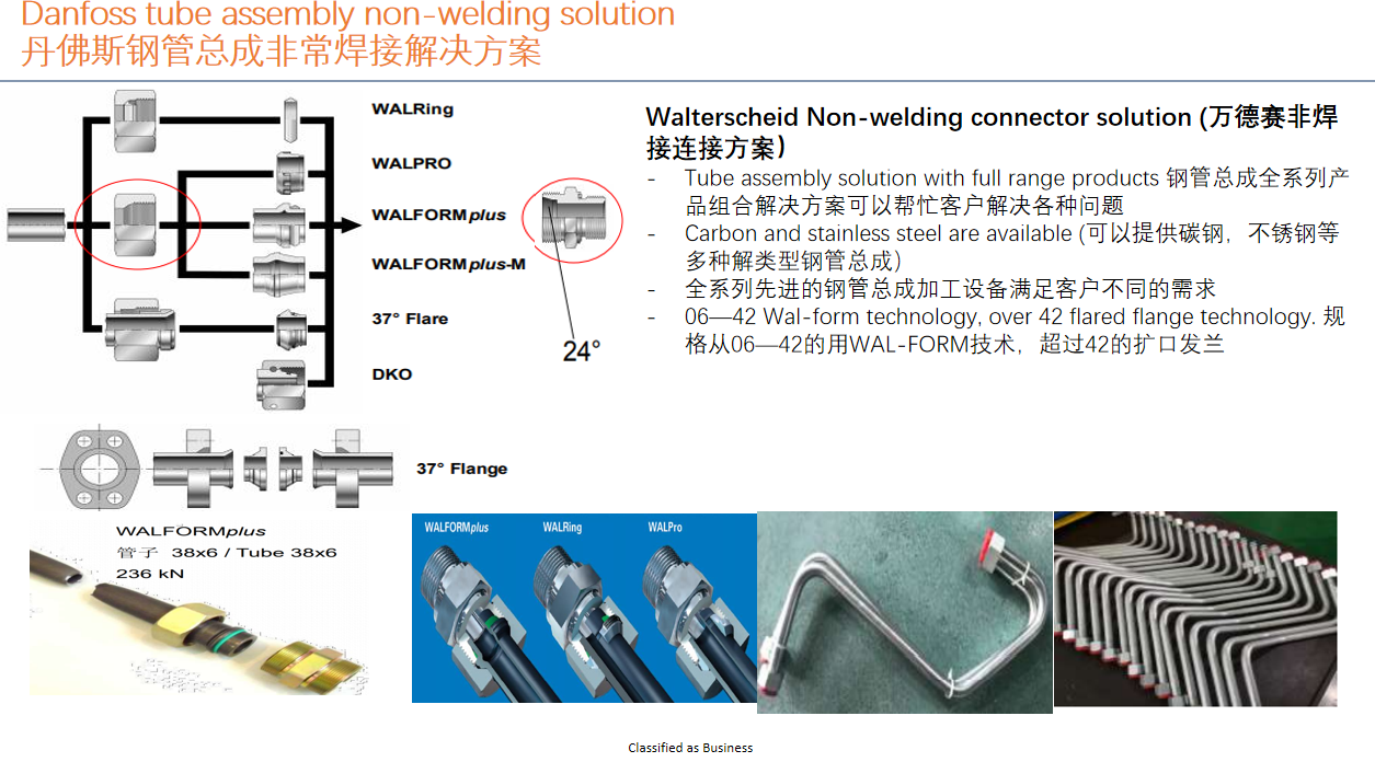丹佛斯钢管总成非焊接技术